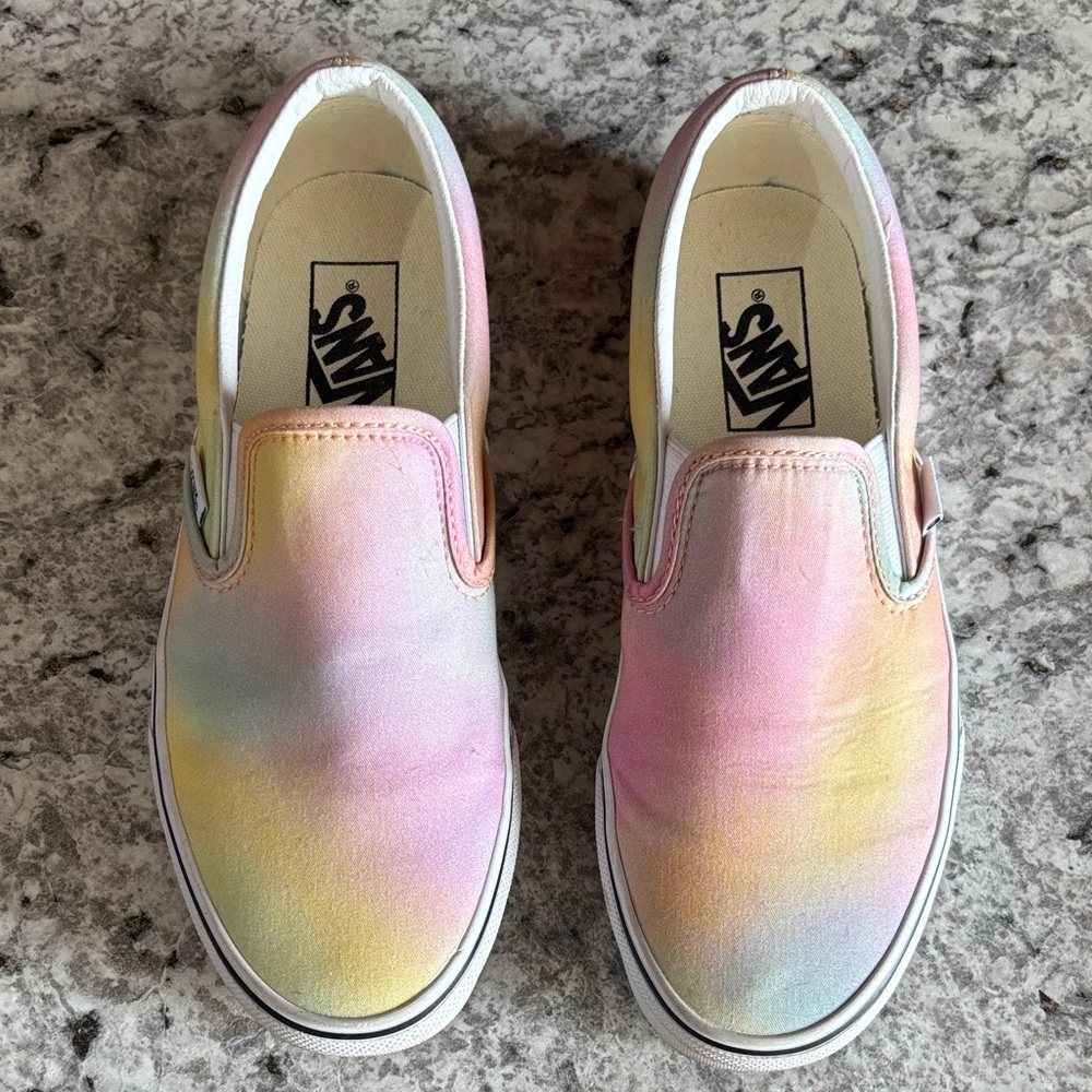 Vans Women's Slip-On Sneakers - Pastel Multicolor
